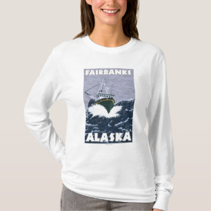 Fishing Boat Scene - Fairbanks, Alaska T-Shirt