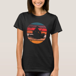 Fishing Boat Vintage Sunset T-Shirt