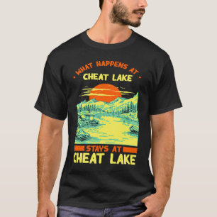 Fishing Boating Camping Lake Vacation Cheat Lake T-Shirt