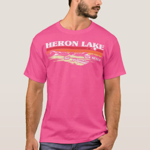 Fishing Boating Camping Lake Vacation Heron Lake T-Shirt