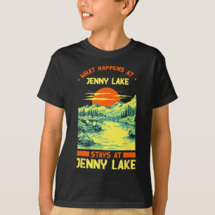 Fishing Boating Camping Lake Vacation Jenny Lake T-Shirt