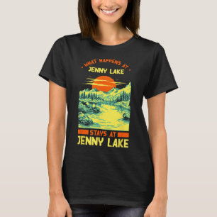 Fishing Boating Camping Lake Vacation Jenny Lake T-Shirt