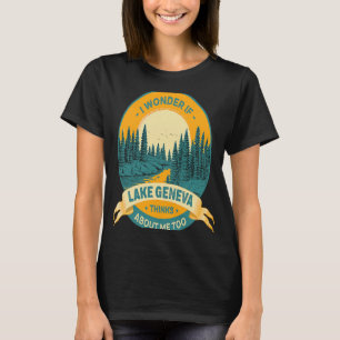 Fishing Boating Camping Lake Vacation Lake Geneva T-Shirt