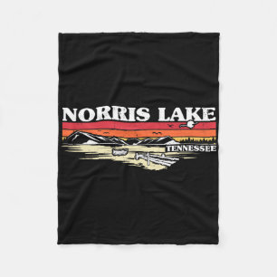 Fishing Boating Camping Lake Vacation Norris Lake Fleece Blanket
