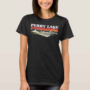 Fishing Boating Camping Lake Vacation Perry Lake T-Shirt