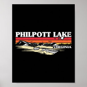 Fishing Boating Camping Lake Vacation Philpott Lak Poster