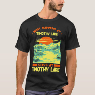 Fishing Boating Camping Lake Vacation Timothy Lake T-Shirt