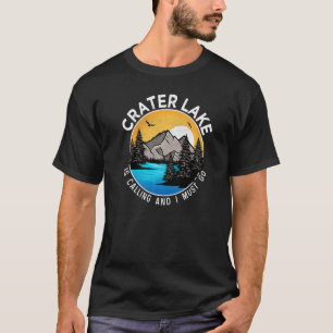 Fishing Boating Camping  Lakeview Crater Lake T-Shirt