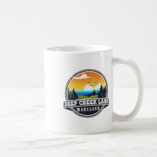 Fishing Boating Camping - Lakeview Deep Creek Lake Coffee Mug