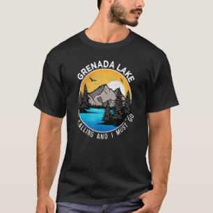 Fishing Boating Camping   Lakeview Grenada Lake T-Shirt