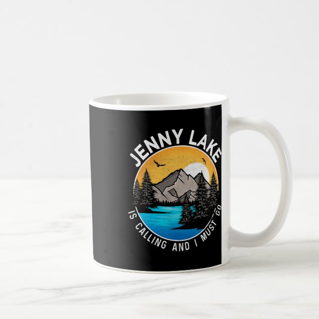Fishing Boating Camping - Lakeview Jenny Lake  Coffee Mug (Right)