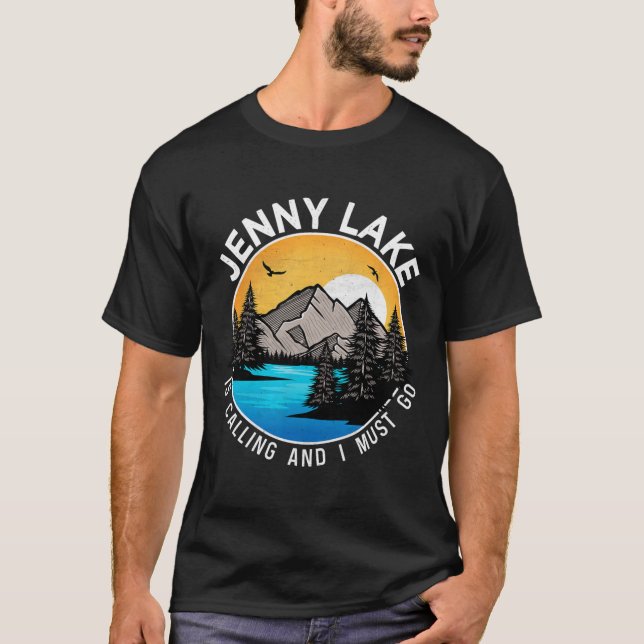 Fishing Boating Camping - Lakeview Jenny Lake  T-Shirt (Front)