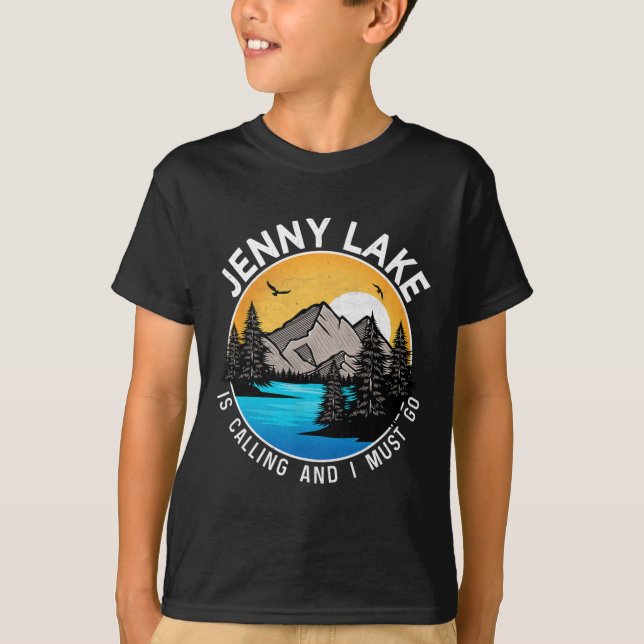 Fishing Boating Camping - Lakeview Jenny Lake  T-Shirt (Front)