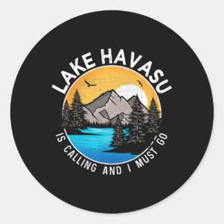Fishing Boating Camping - Lakeview Lake Havasu  Classic Round Sticker