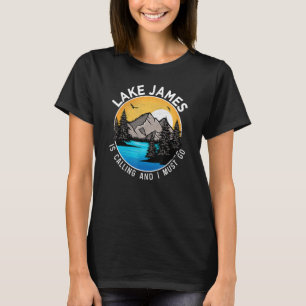 Fishing Boating Camping Lakeview Lake James T-Shirt