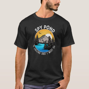 Fishing Boating Camping Lakeview Spy Pond T-Shirt