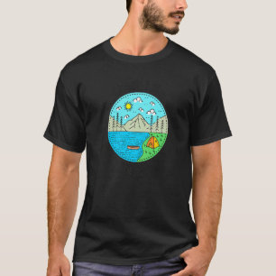 Fishing Boating Camping My Happy Place Cheat Lake T-Shirt
