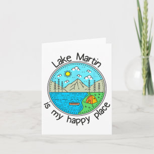 Fishing Boating Camping - My Happy Place Lake Mart Card