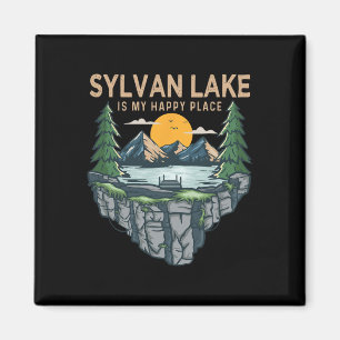 Fishing Boating Camping - My Happy Place Sylvan La Magnet