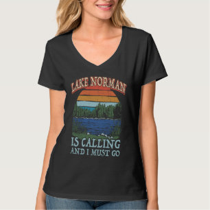 Fishing Boating Camping Retro Lake Vacation Lake N T-Shirt