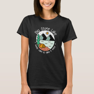 Fishing Boating Camping Take It Easy Big Stone L T-Shirt