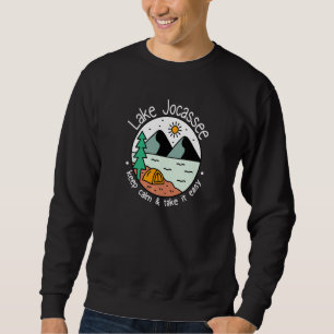 Fishing Boating Camping Take It Easy Lake Jocasse Sweatshirt