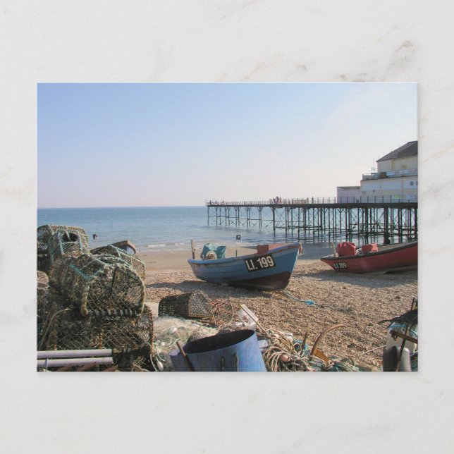 Fishing boats at Bognor Regis Sussex UK Postcard (Front)