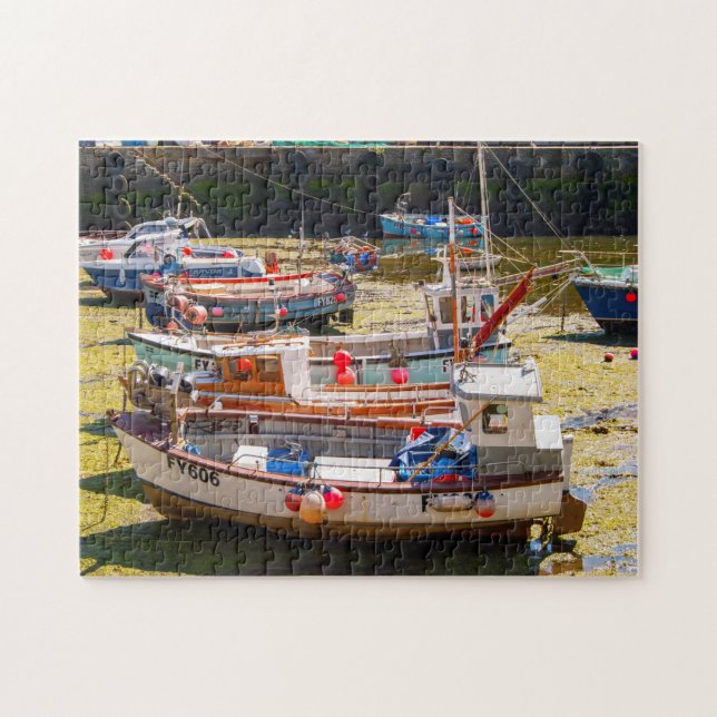 Fishing Boats at Mevagissey Jigsaw Puzzle (Horizontal)