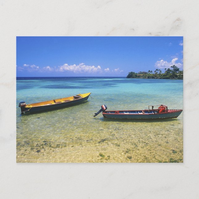 Fishing Boats, Boston Beach, Port Antonio, Postcard (Front)