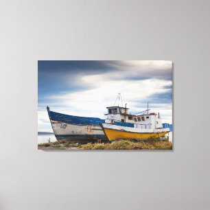 Fishing boats canvas print
