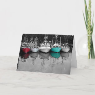 Fishing Boats Card