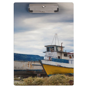 Fishing boats clipboard
