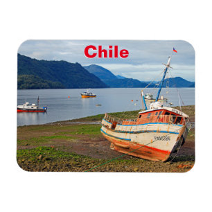 Fishing boats, Hornopiren, Chile Magnet
