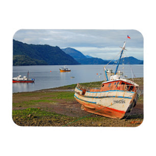 Fishing boats, Hornopiren, Chile Magnet