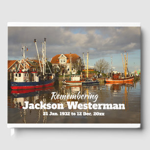 Fishing Boats in Harbour Memorial Guest Book