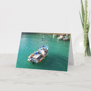 Fishing boats in Jersey Holiday Card