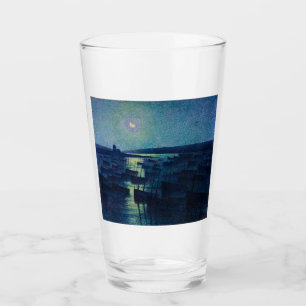 Fishing Boats in the Moonlight (Camaret, France) Glass