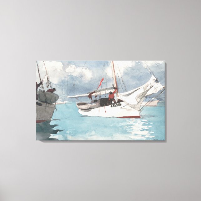 Fishing Boats, Key West Canvas Print (Front)
