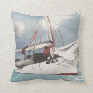 Fishing Boats, Key West Cushion