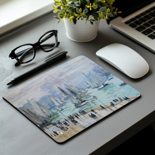 Fishing Boats Leaving the Harbor | Claude Monet Mouse Mat (Creator Uploaded)