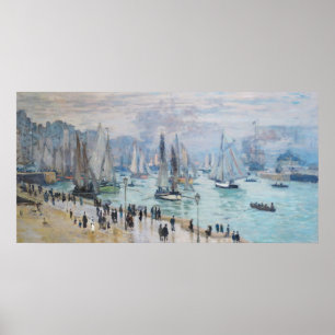 Fishing Boats Leaving the Harbor Claude Monet Poster