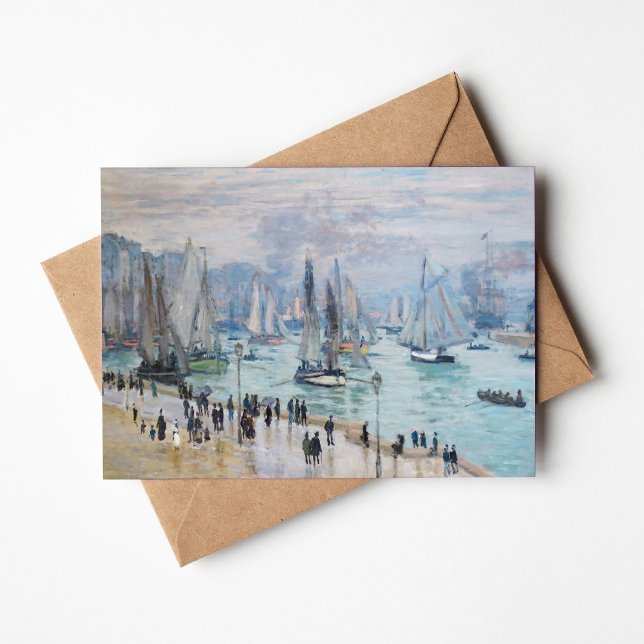 Fishing Boats Leaving the Harbour | Claude Monet Card (Creator Uploaded)