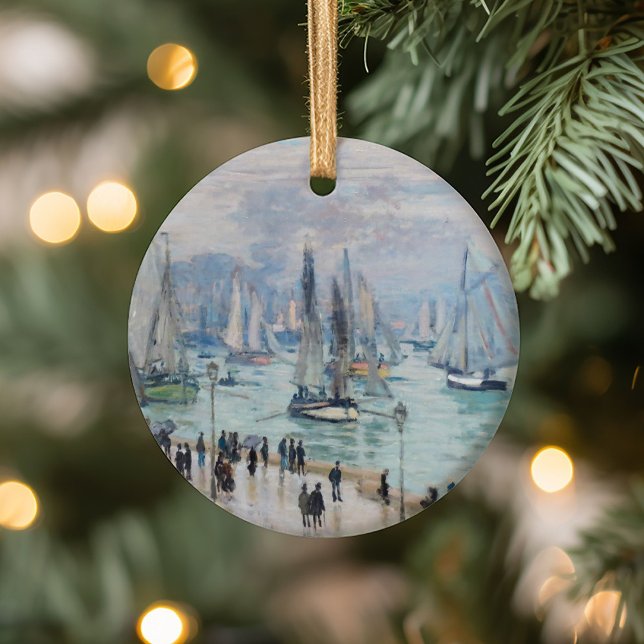 Fishing Boats Leaving the Harbour | Claude Monet Ceramic Tree Decoration (Creator Uploaded)