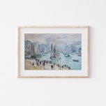 Fishing Boats Leaving the Harbour | Claude Monet Poster<br><div class="desc">Fishing Boats Leaving the Harbour, Le Havre (1874) | Claude Monet’s Fishing Boats Leaving the Harbour, Le Havre (1874) is an impressionist masterpiece capturing fishing boats departing the bustling harbour of Le Havre. The painting showcases Monet's characteristic loose brushwork, vibrant colour palette, and atmospheric effects, emphasising the dynamic interaction of...</div>