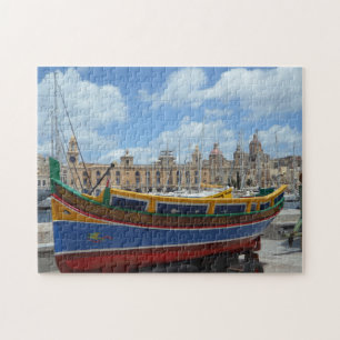 Fishing Boats of Malta. Jigsaw Puzzle