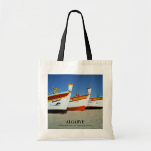 Fishing Boats on Algarve's Beach Photo Tote Bag