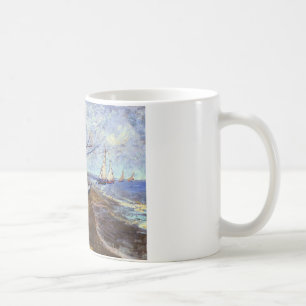 Fishing Boats on Beach Coffee Mug