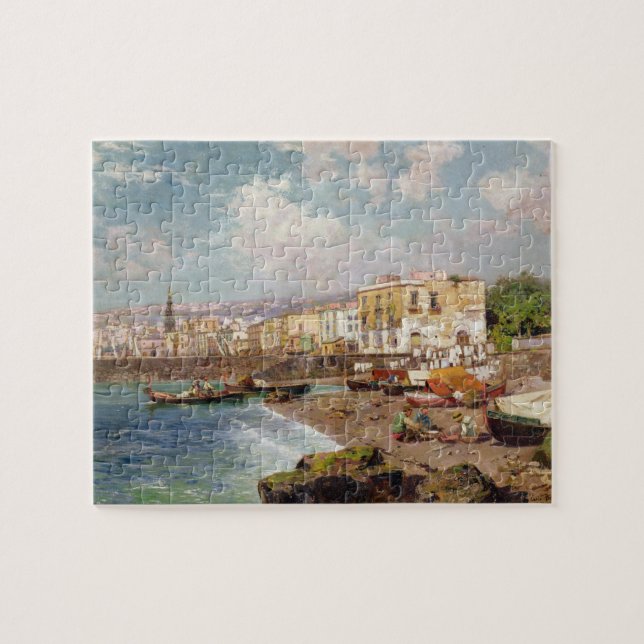 Fishing Boats on the Beach at Marinella, Naples (o Jigsaw Puzzle (Horizontal)
