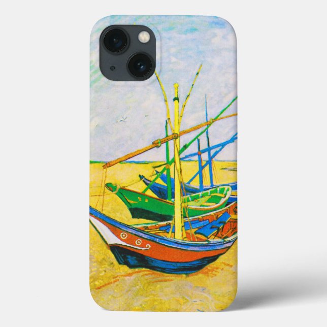 Fishing Boats on the Beach at Saintes-Maries  Case-Mate iPhone Case (Back)
