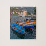 Fishing Boats on the Lake in Riva del Garda Italy Jigsaw Puzzle<br><div class="desc">This scenic jigsaw puzzle features colourful fishing boats on the lake at Riva del Garda in Italy #boats #fishing #fishingboats #lake #water #landscape #jigsaw #puzzle #jigsawpuzzle #gifts #fun #stockingstuffers #games #nature</div>
